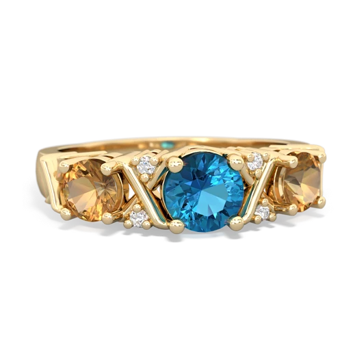 london topaz-citrine timeless ring