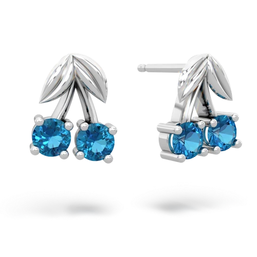 london topaz cherries earrings