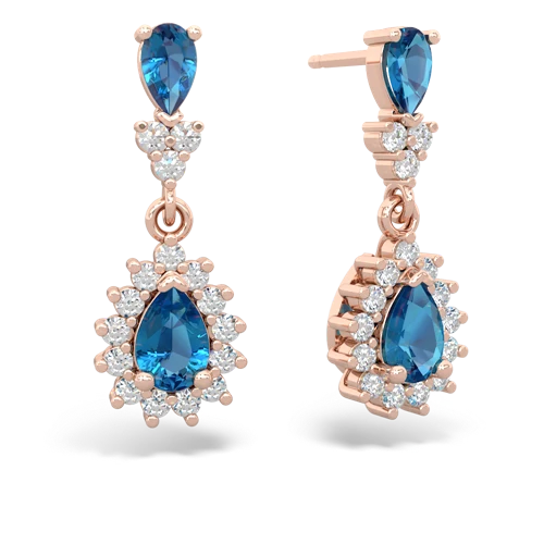 london topaz dangle earrings