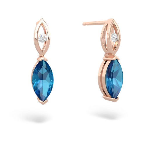 london topaz geometric drop earrings