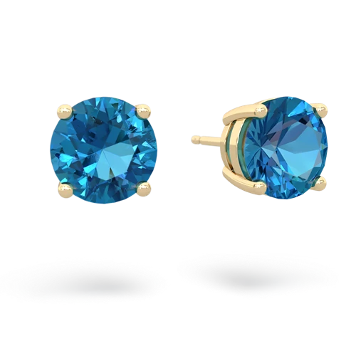 london topaz round-stud earrings