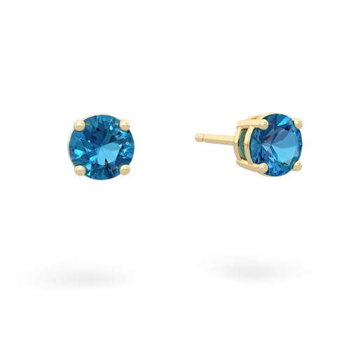 london topaz stud earrings