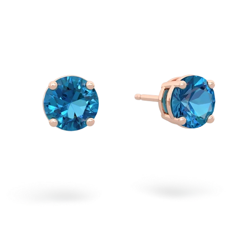 london topaz stud earrings