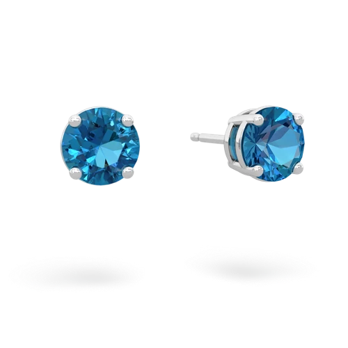 london topaz stud earrings