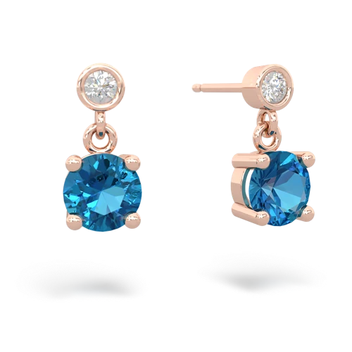 london topaz stud earrings