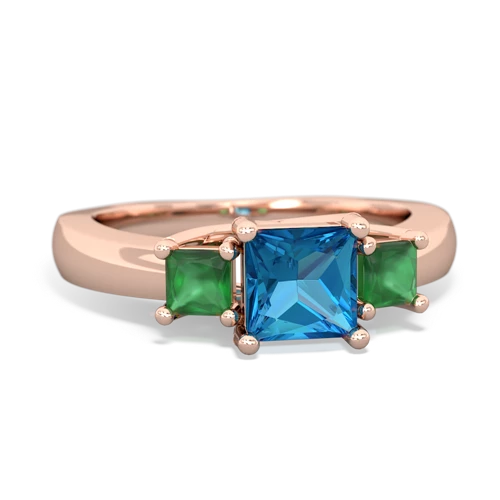 london topaz-emerald timeless ring