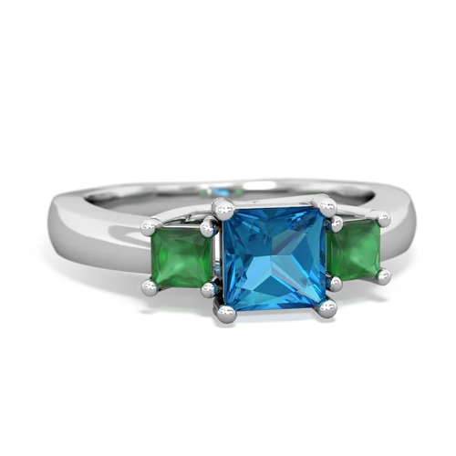 london topaz-emerald timeless ring