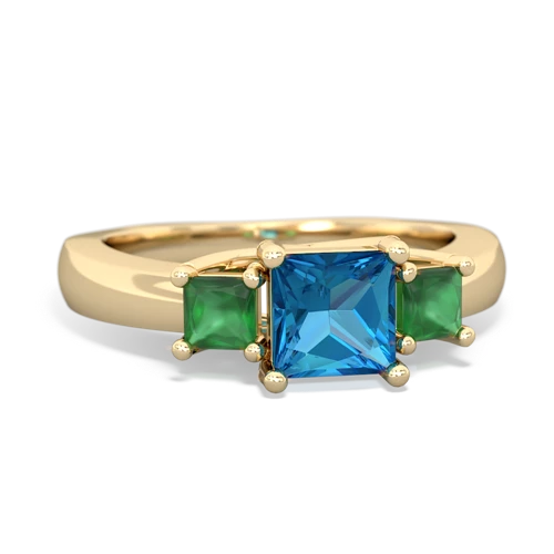 london topaz-emerald timeless ring