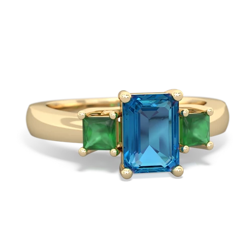 london topaz-emerald timeless ring