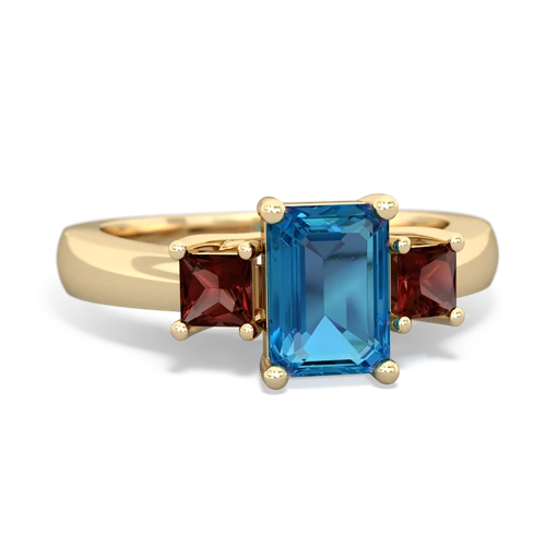 london topaz-garnet timeless ring