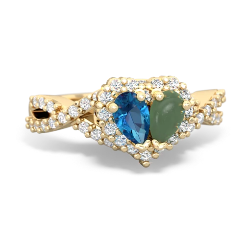 london topaz-jade engagement ring