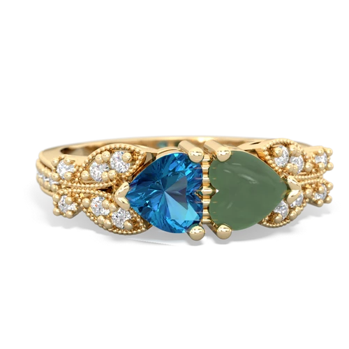 london topaz-jade keepsake butterfly ring