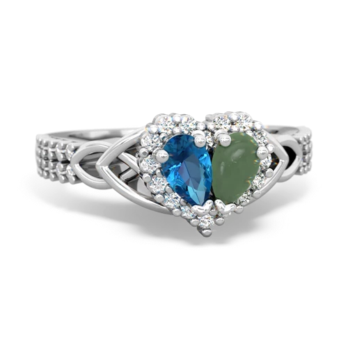 london topaz-jade keepsake engagement ring