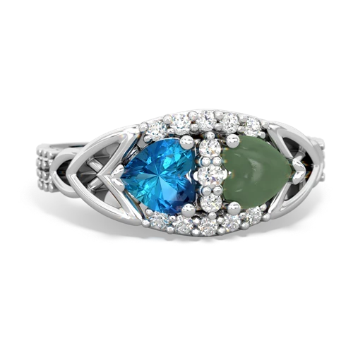 london topaz-jade keepsake engagement ring