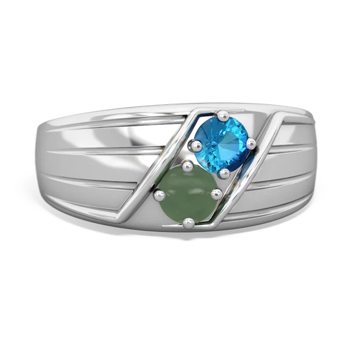 london topaz-jade mens ring