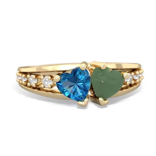 london topaz-jade modern ring