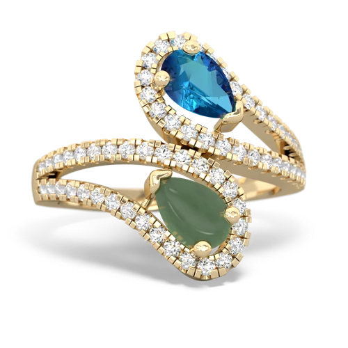 london topaz-jade pave swirls ring