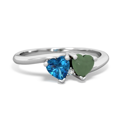 london topaz-jade sweethearts promise ring