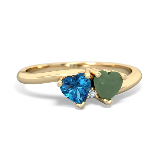 london topaz-jade sweethearts promise ring