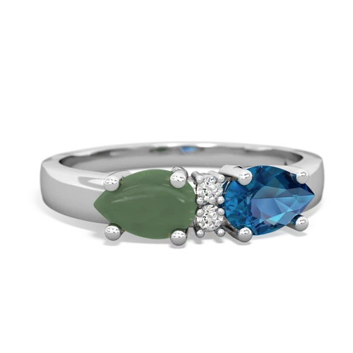 london topaz-jade timeless ring