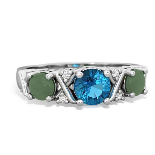 london topaz-jade timeless ring