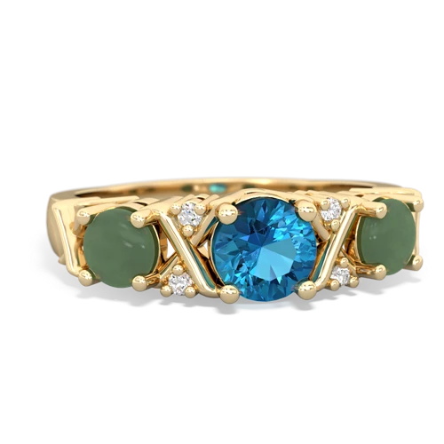 london topaz-jade timeless ring