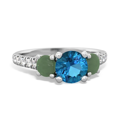 london topaz-jade trellis pave ring