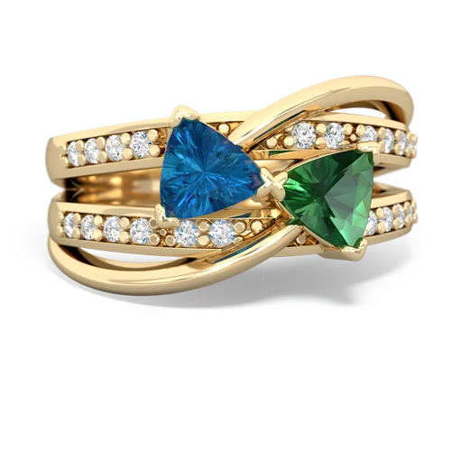 london topaz-lab emerald couture ring