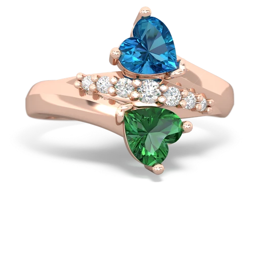 london topaz-lab emerald modern ring