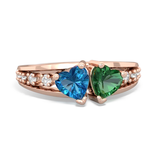 london topaz-lab emerald modern ring