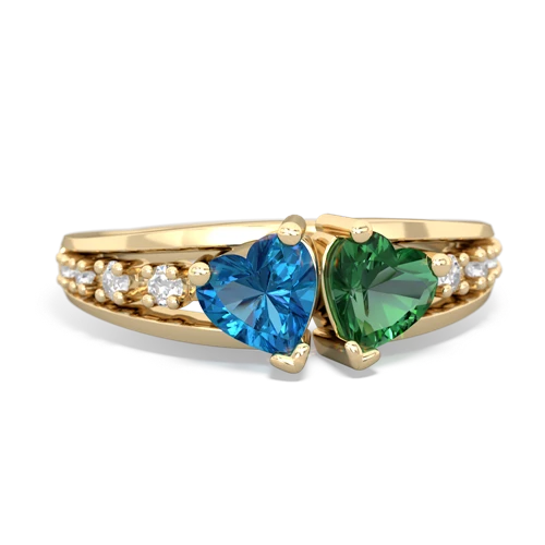 london topaz-lab emerald modern ring
