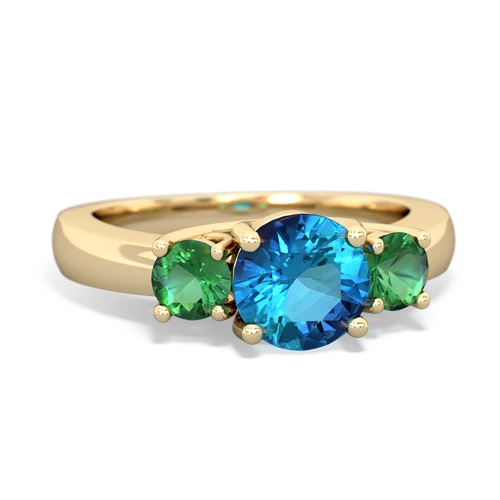 london topaz-lab emerald timeless ring