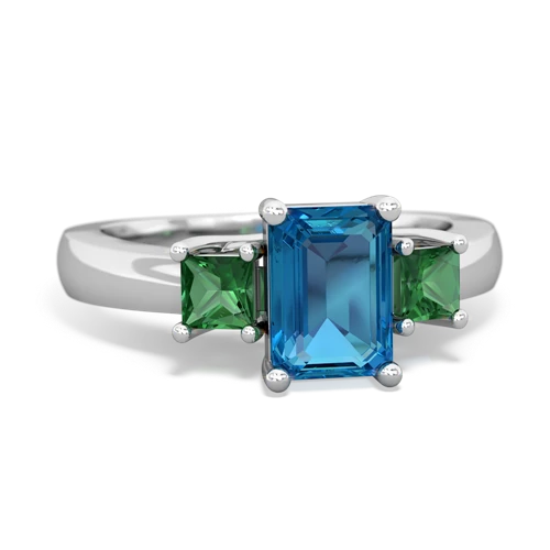 london topaz-lab emerald timeless ring