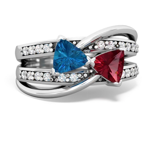 london topaz-lab ruby couture ring