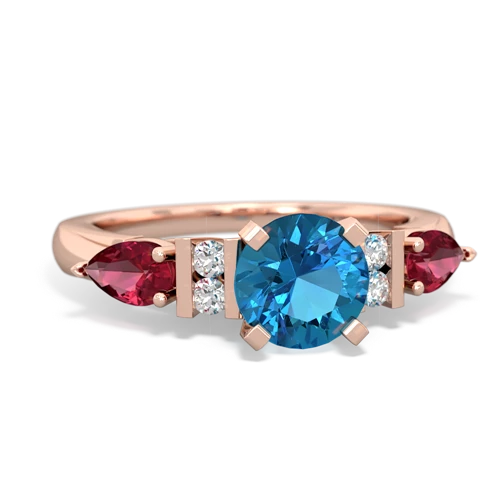 london topaz-lab ruby engagement ring