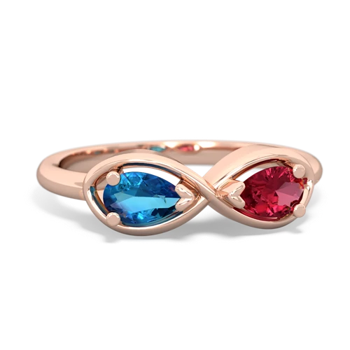 london topaz-lab ruby infinity ring