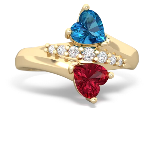 london topaz-lab ruby modern ring