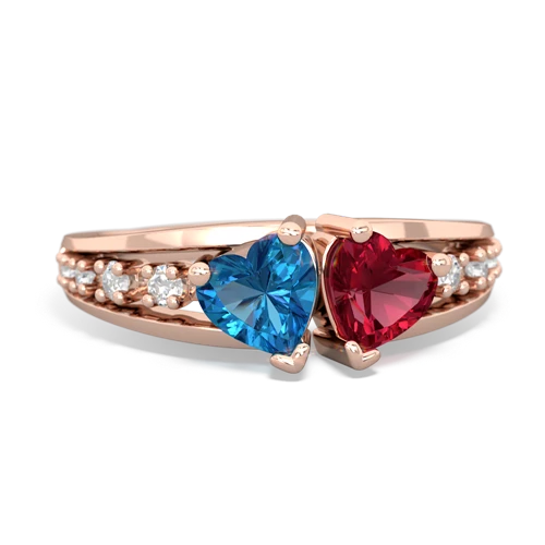 london topaz-lab ruby modern ring