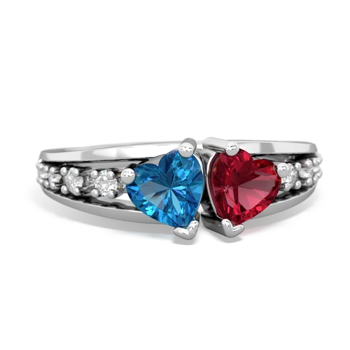 london topaz-lab ruby modern ring