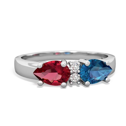 london topaz-lab ruby timeless ring