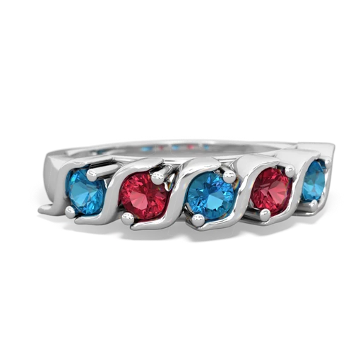 london topaz-lab ruby timeless ring