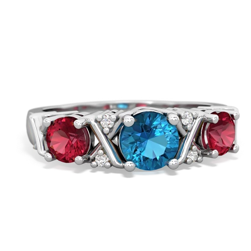 london topaz-lab ruby timeless ring