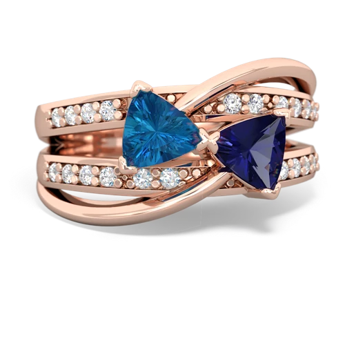 london topaz-lab sapphire couture ring