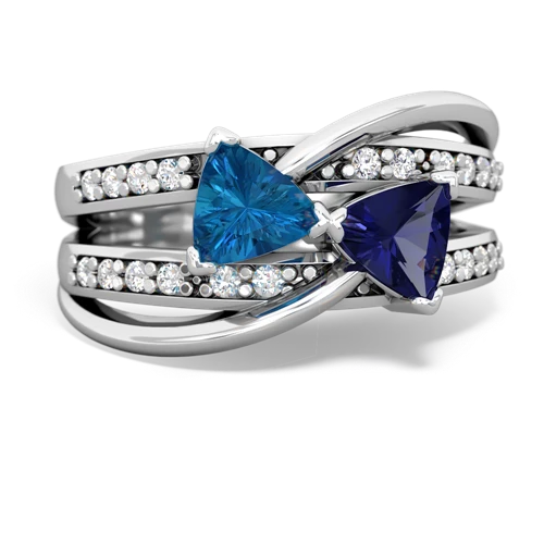 london topaz-lab sapphire couture ring