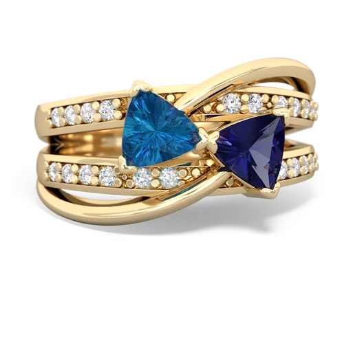 london topaz-lab sapphire couture ring