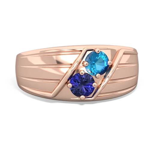 london topaz-lab sapphire mens ring