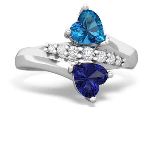 london topaz-lab sapphire modern ring