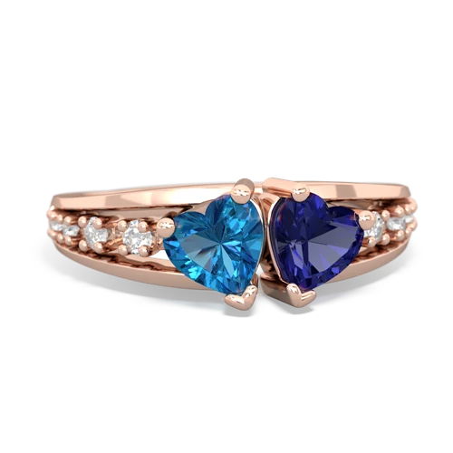 london topaz-lab sapphire modern ring