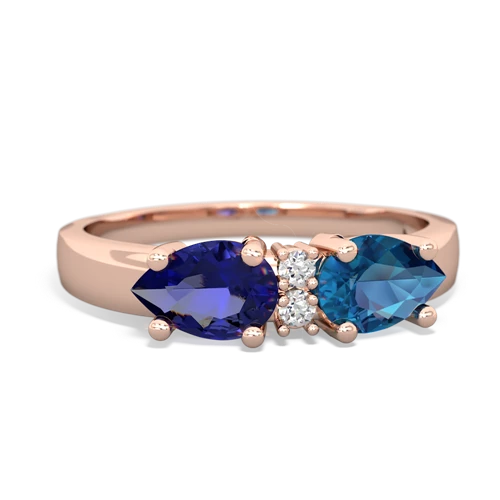 london topaz-lab sapphire timeless ring