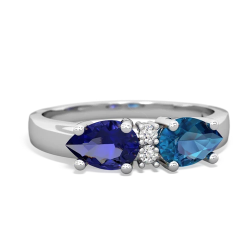 london topaz-lab sapphire timeless ring